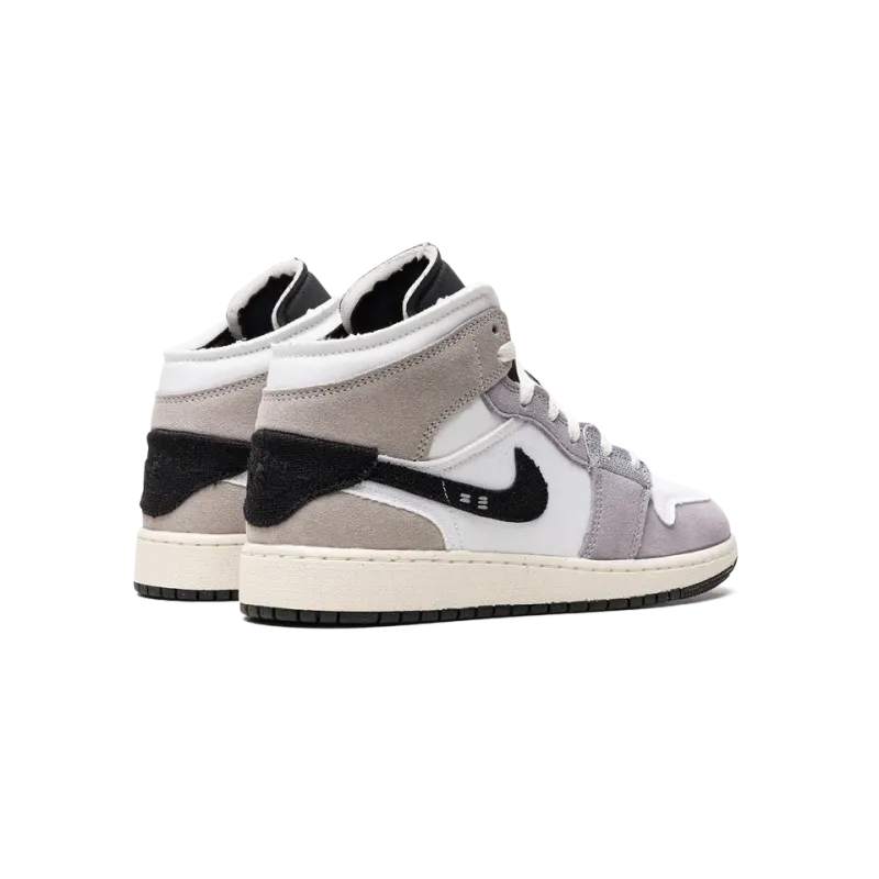 Jordan Air Jordan 1 Mid SE Craft GS Cement Grey Grade School