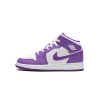 Jordan AIR JORDAN 1 MID GS White / Purple Venom Grade School