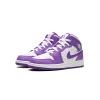Jordan AIR JORDAN 1 MID GS White / Purple Venom Grade School