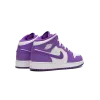 Jordan AIR JORDAN 1 MID GS White / Purple Venom Grade School