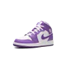 Jordan AIR JORDAN 1 MID GS White / Purple Venom Grade School