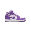 Jordan AIR JORDAN 1 MID GS White / Purple Venom Grade School