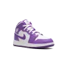 Jordan AIR JORDAN 1 MID GS White / Purple Venom Grade School