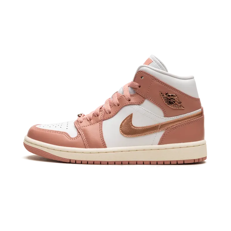 Jordan AIR JORDAN 1 MID WMNS RED STARDUST Womens