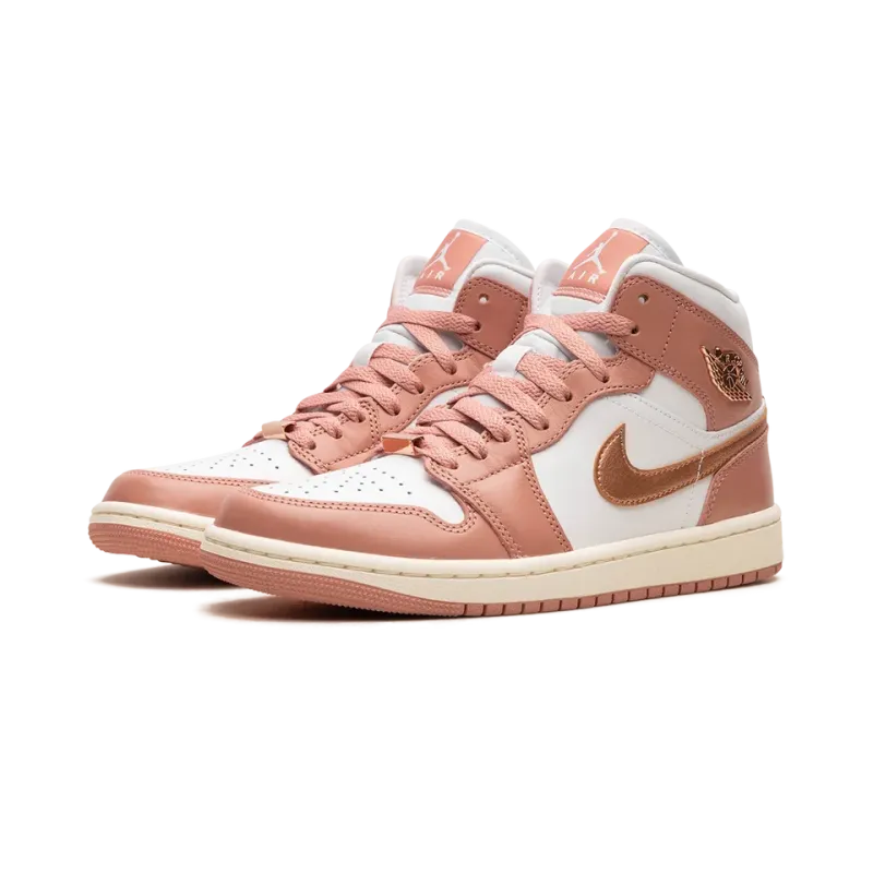 Jordan AIR JORDAN 1 MID WMNS RED STARDUST Womens