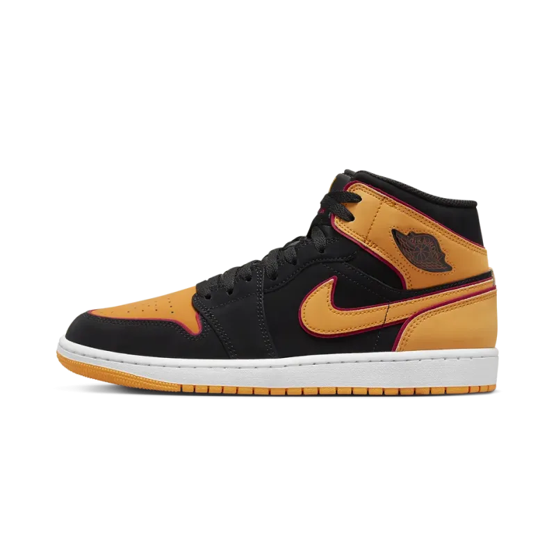 Jordan Air Jordan 1 Mid Vivid Orange Mens