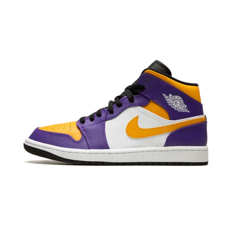 Jordan Air Jordan 1 Mid Lakers Mens