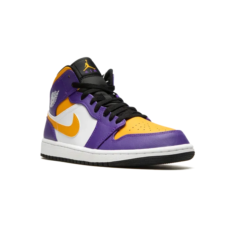 Jordan Air Jordan 1 Mid Lakers Mens