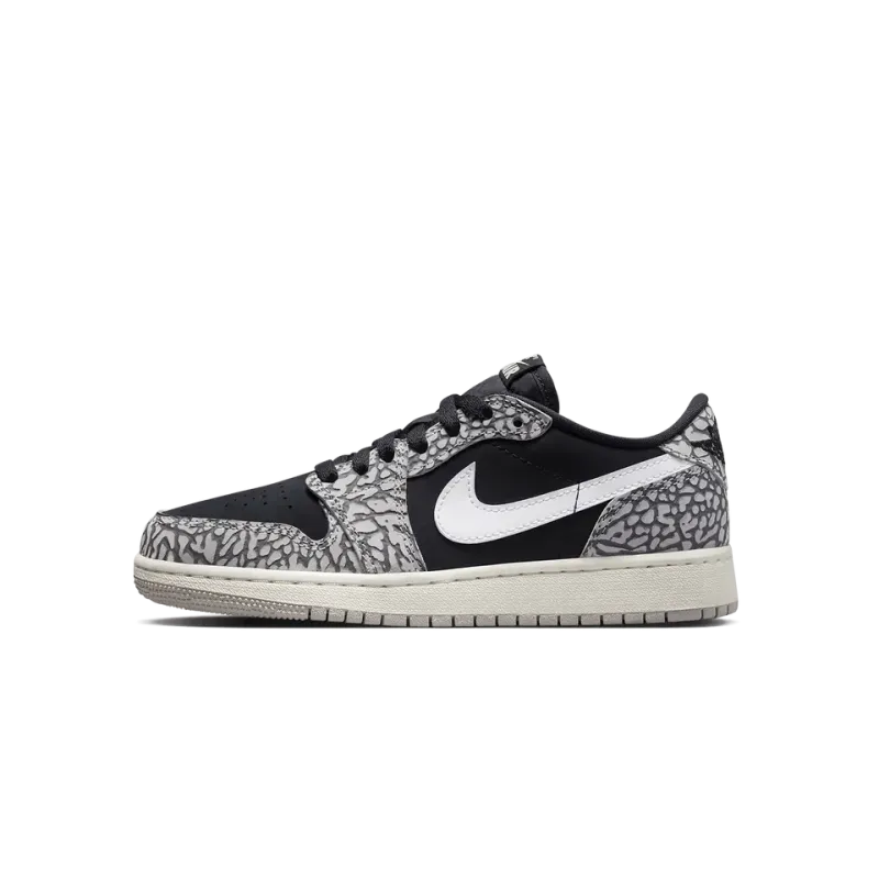 Jordan Air Jordan 1 Low GS Elephant Print Grade School