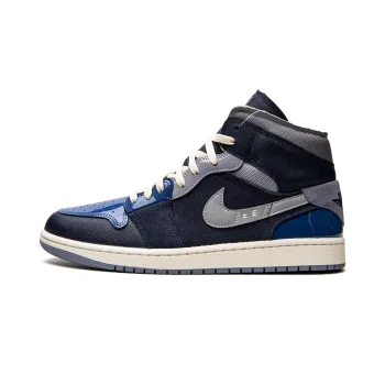 Jordan Air Jordan 1 Mid SE Craft Obsidian Mens