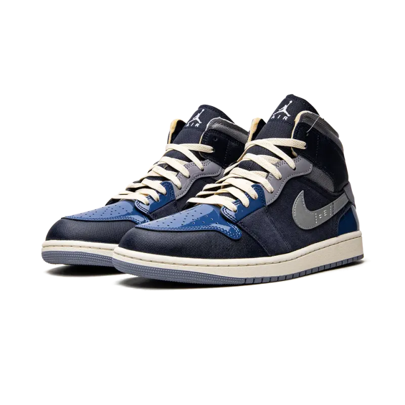 Jordan Air Jordan 1 Mid SE Craft Obsidian Mens
