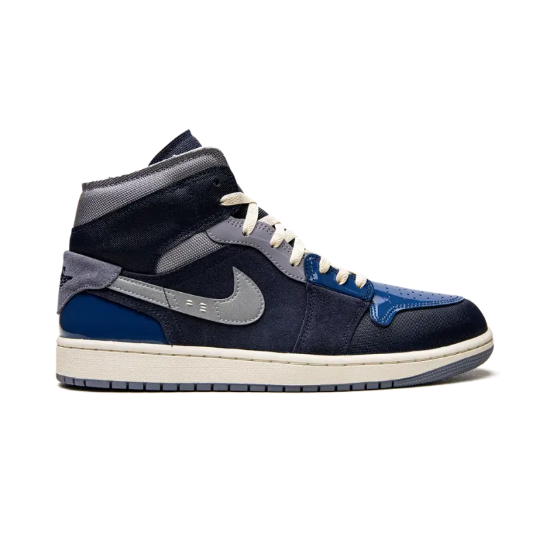 Jordan Air Jordan 1 Mid SE Craft Obsidian Mens