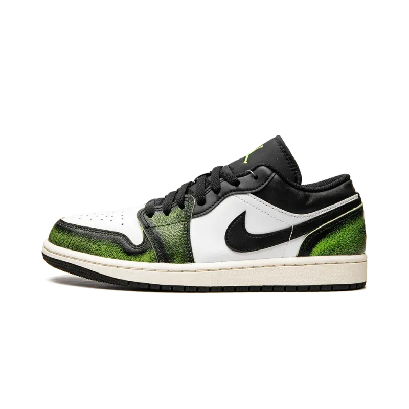 Jordan Air Jordan 1 Low SE Wear Away - Electric Green Mens