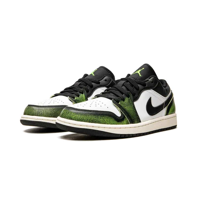 Jordan Air Jordan 1 Low SE Wear Away - Electric Green Mens