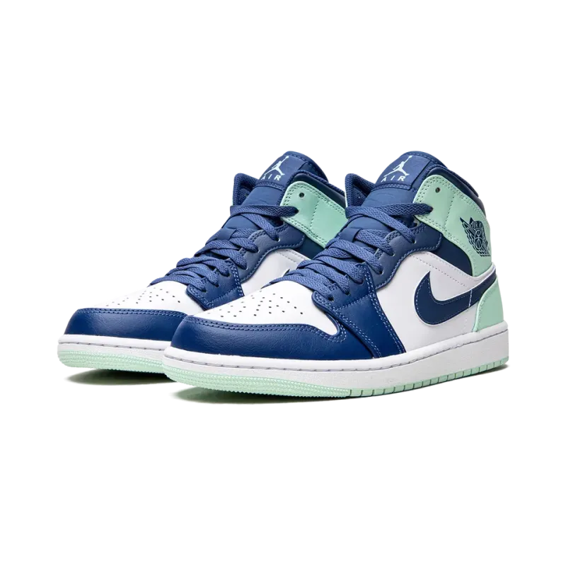Jordan Air Jordan 1 Mid Blue Mint Mens