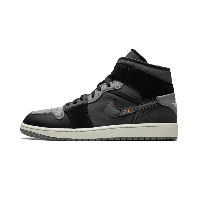 Jordan Air Jordan 1 Mid SE Craft Inside Out - Black Mens