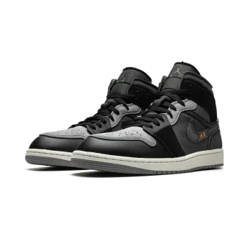 Jordan Air Jordan 1 Mid SE Craft Inside Out - Black Mens