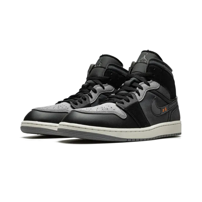 Jordan Air Jordan 1 Mid SE Craft Inside Out - Black Mens