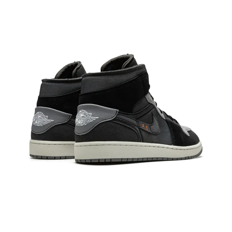Jordan Air Jordan 1 Mid SE Craft Inside Out - Black Mens