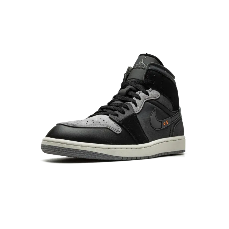 Jordan Air Jordan 1 Mid SE Craft Inside Out - Black Mens