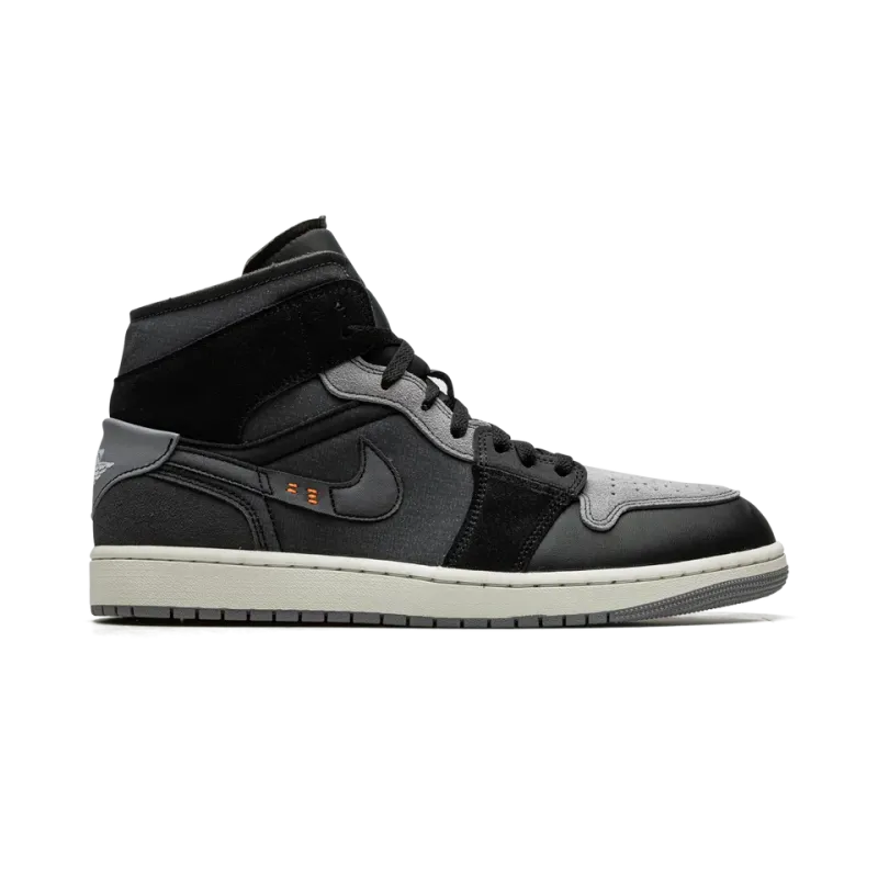 Jordan Air Jordan 1 Mid SE Craft Inside Out - Black Mens