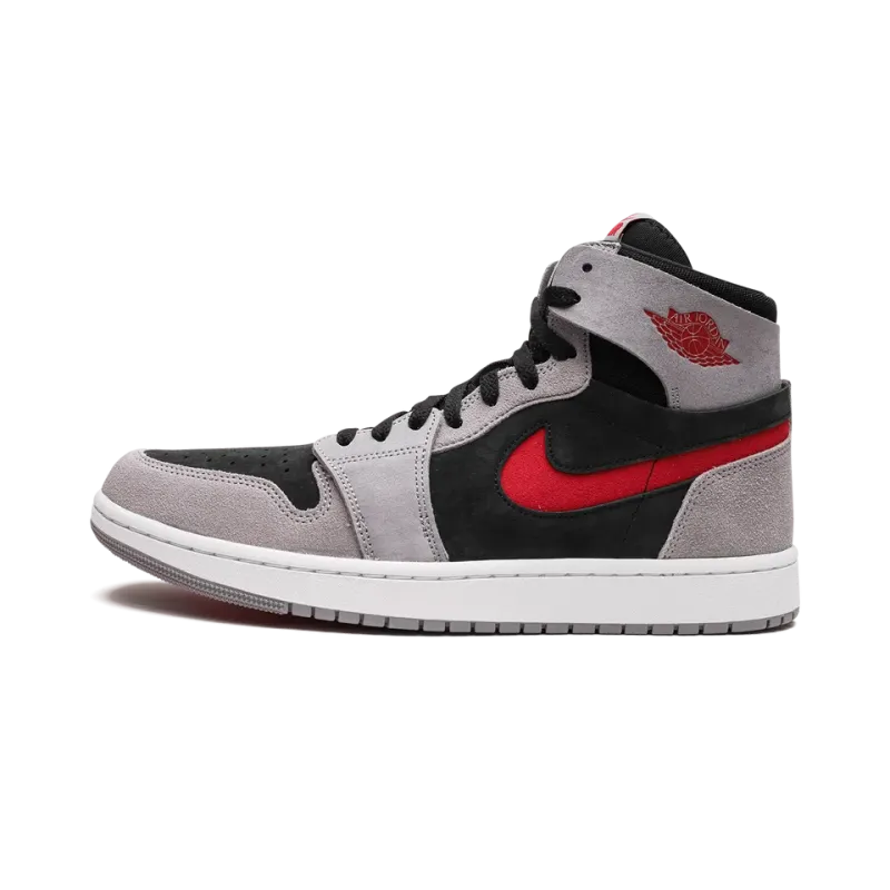Jordan Jordan 1 High Zoom Air CMFT 2 Black Fire Red Cement Mens