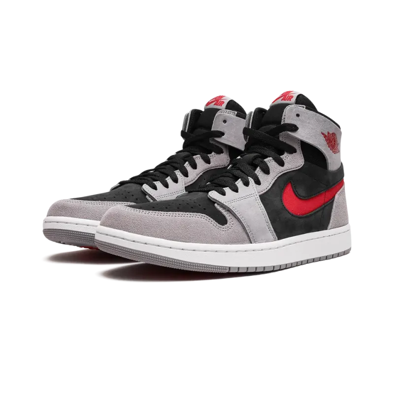 Jordan Jordan 1 High Zoom Air CMFT 2 Black Fire Red Cement Mens
