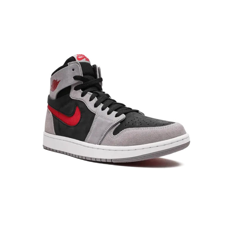 Jordan Jordan 1 High Zoom Air CMFT 2 Black Fire Red Cement Mens