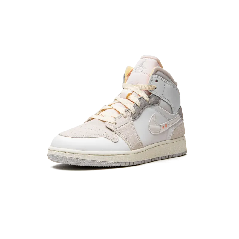 Jordan Jordan 1 Mid SE Craft GS Inside Out Grade School