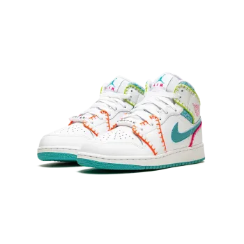 Jordan Jordan 1 Mid GS Multi Knit Grade School