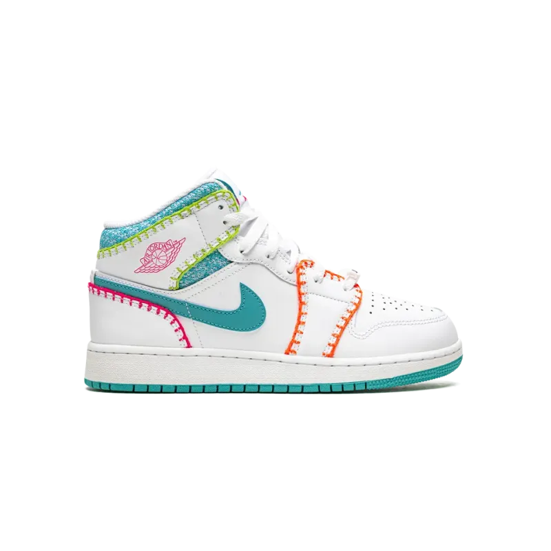 Jordan Jordan 1 Mid GS Multi Knit Grade School