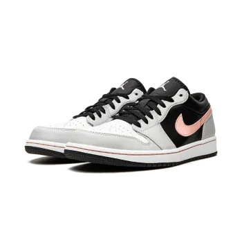 Jordan Air Jordan 1 Low Black Grey Coral Mens
