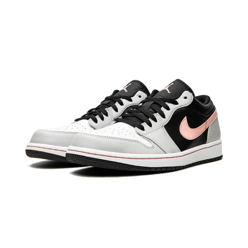 Jordan Air Jordan 1 Low Black Grey Coral Mens