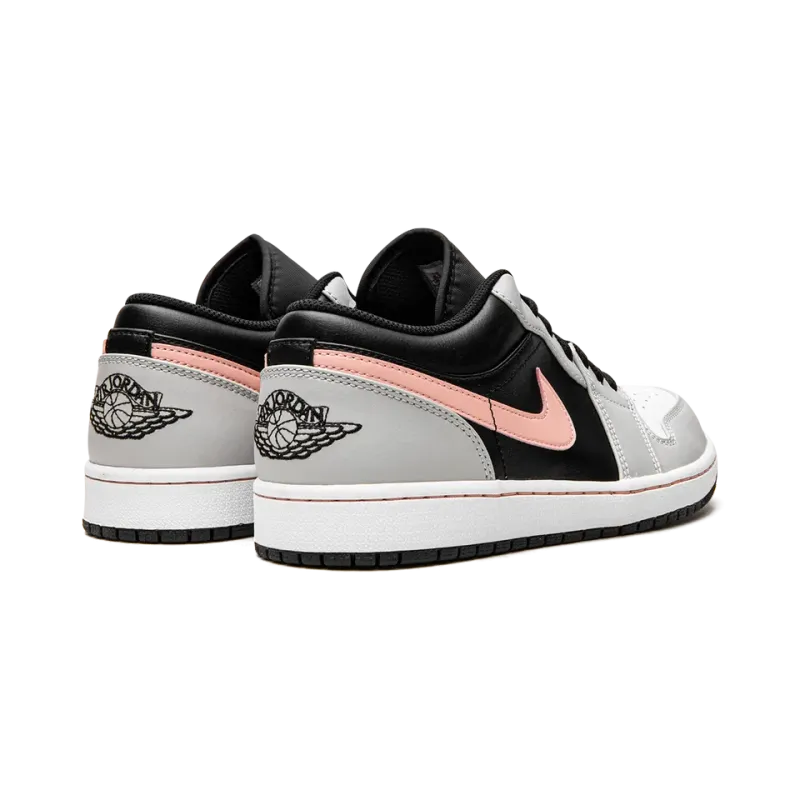 Jordan Air Jordan 1 Low Black Grey Coral Mens