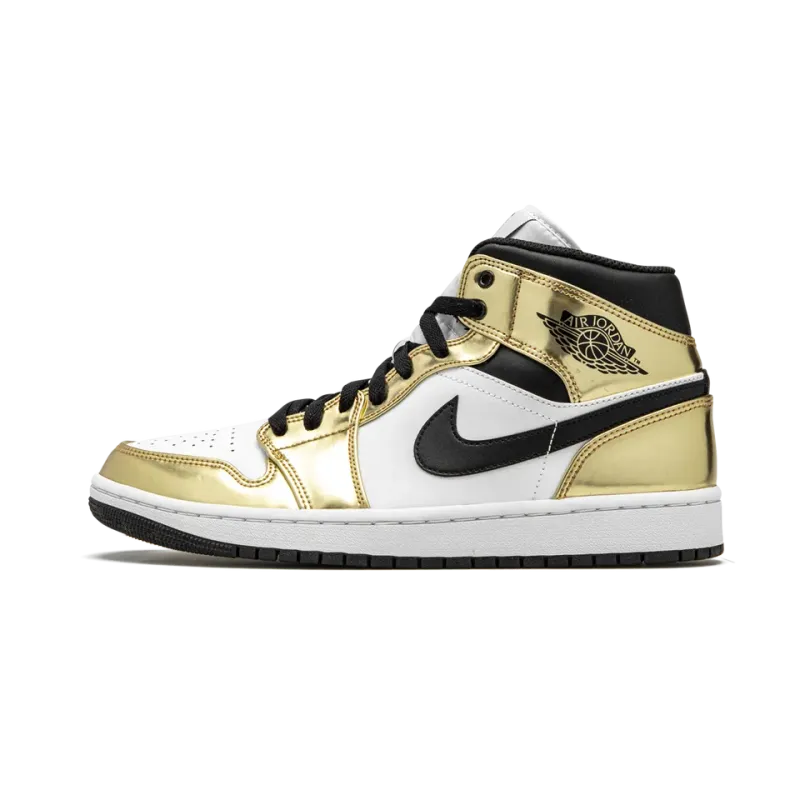 Jordan Air Jordan 1 Mid SE Metallic Gold Mens