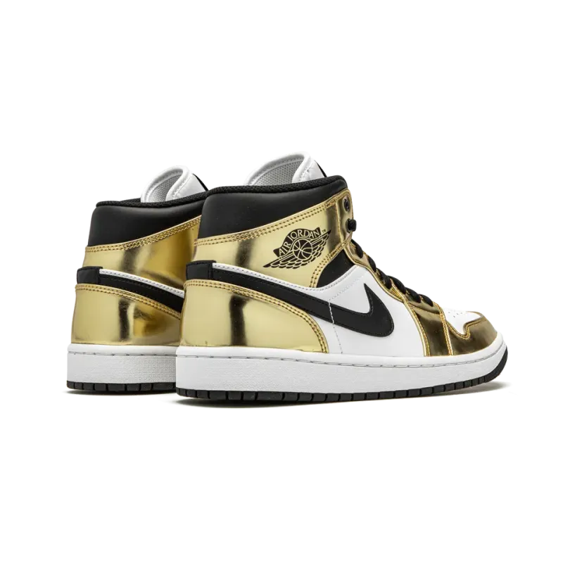 Jordan Air Jordan 1 Mid SE Metallic Gold Mens