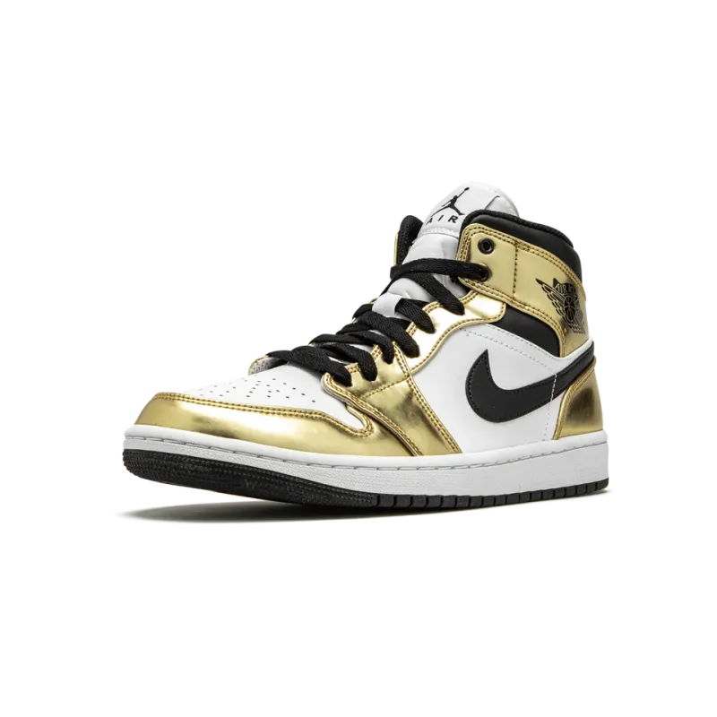 Jordan Air Jordan 1 Mid SE Metallic Gold Mens