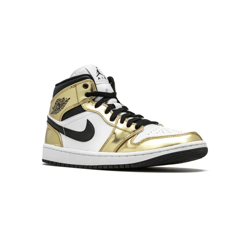 Jordan Air Jordan 1 Mid SE Metallic Gold Mens