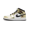 Jordan Air Jordan 1 Mid SE GS Metallic Gold Grade School