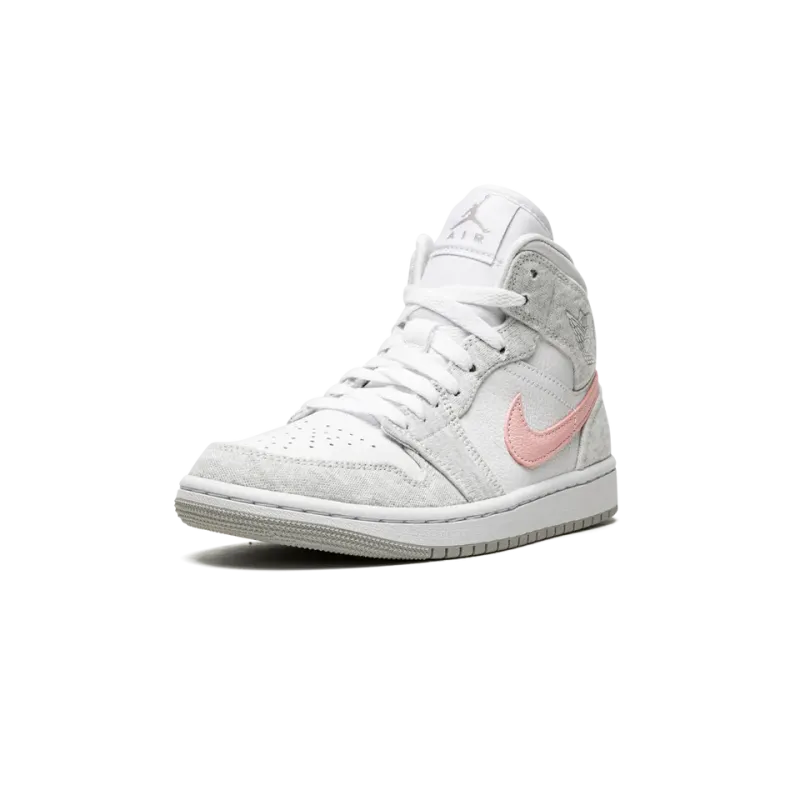 Jordan AIR JORDAN 1 MID SE WMNS Heather Grey / Pink Womens