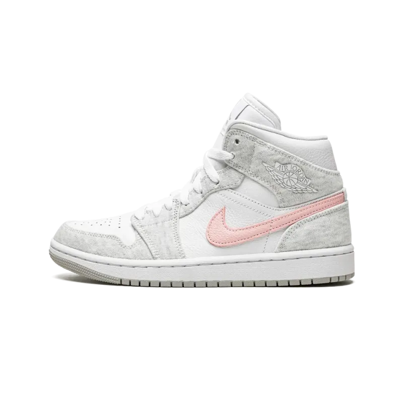 Jordan AIR JORDAN 1 MID SE WMNS Heather Grey / Pink Womens