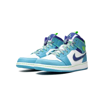 Jordan Jordan 1 Mid SE GS Sprite Blue Grade School