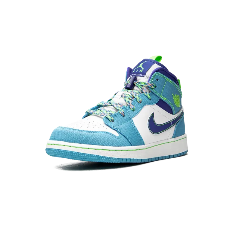 Jordan Jordan 1 Mid SE GS Sprite Blue Grade School