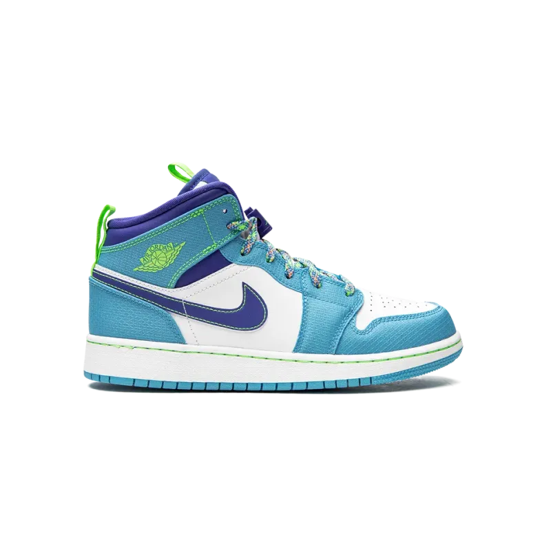 Jordan Jordan 1 Mid SE GS Sprite Blue Grade School