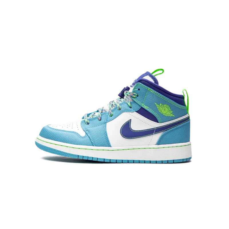 Jordan Jordan 1 Mid SE GS Sprite Blue Grade School