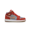 Jordan Jordan 1 Mid SE GS Denim / Red Suede Grade School