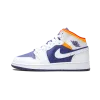Jordan Air Jordan 1 Mid GS White Deep Royal Blue Grade School