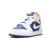 Jordan Air Jordan 1 Mid GS White Deep Royal Blue Grade School