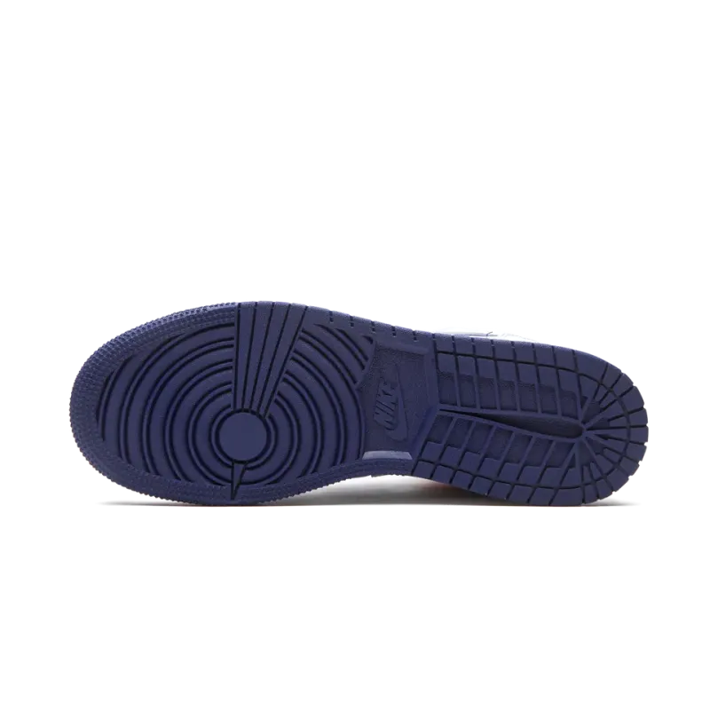 Jordan Air Jordan 1 Mid GS White Deep Royal Blue Grade School