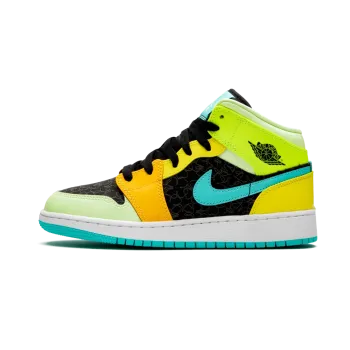 Jordan Air Jordan 1 Mid SE GS Four Leaf Clover Grade School